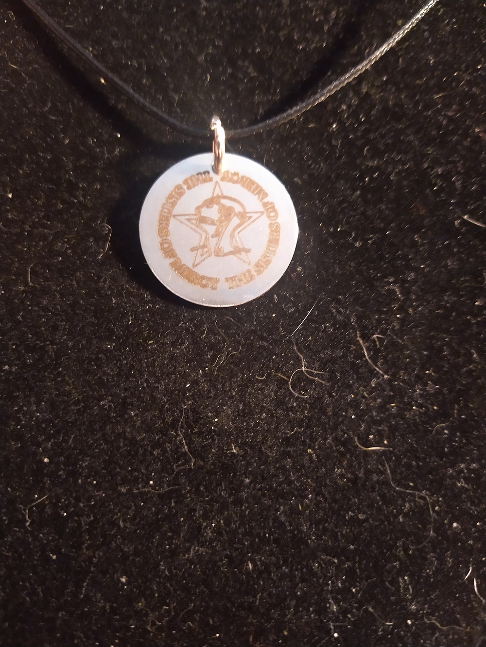 Sisters Of Mercy Round Pendant Necklace -